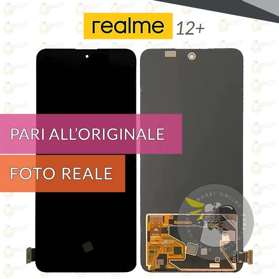DISPLAY REALME 12 PLUS 5G RMX3867 SCHERMO OLED VETRO TOUCH SCREEN PARI ORIGINALE