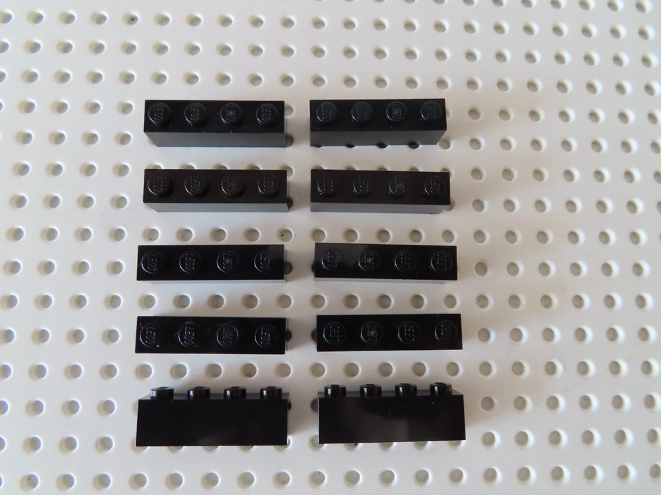 LEGO 10 x Stein Baustein Basic 3010 1x4 schwarz - Bild 1 von 1