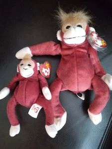 Ty Beanie Babies Original Retired Schweetheart Orangutan 1999 plus Free Mini - Picture 1 of 6