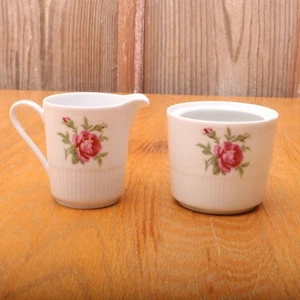 Eschenbach Imperial Rose Bavaria Germany Cream and Sugar - Picture 1 of 8