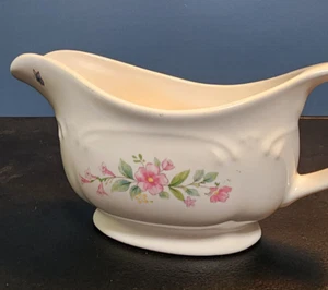 Pfaltzgraff Sauciere "Meadow Lane" weiß geblümt in sehr gutem Zustand - Bild 1 von 6