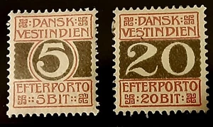 DWI Postage Due Scott J5, J6 No Watermark MH - Picture 1 of 2