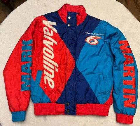 Vintage Mark Martin Nylon Nascar Jacket Men’s SZ Small 90s EUC Cover