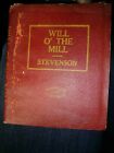 WILL O'THE MILL by Robert Louis Stevenson Miniature Red Leather Bound Book