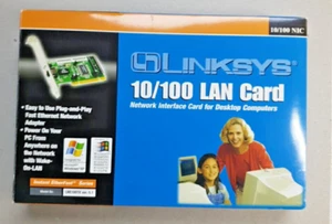 LINKSYS LNE100TX ver. 5.1 10/100 RJ-45 LAN ETHERNET PCI Card - New in Box - Picture 1 of 5
