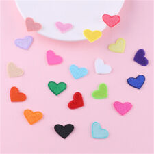 20pcs Bulk Love Heart Fabric Patch Embroidered Sewing Clothes Sticker DIY20*26mm