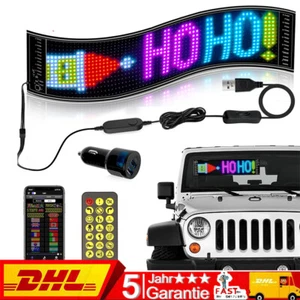 Auto LED Display Programmierbar Werbung Laufschrift Reklame Scrollen Faltbar RGB - Bild 1 von 20