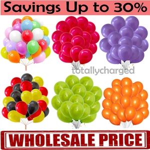 WHOLESALE BALLOONS 100-1000 Latex BULK PRICE JOBLOT Quality ALL BALLOONS - Picture 1 of 15