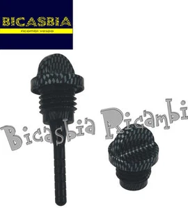 7426 - COPPIA TAPPI TAPPO OLIO CARBOON LOOK YAMAHA 500 T-MAX T MAX 2001 - 2011 - Imagen 1 de 1