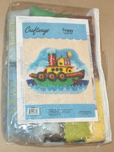 Tuggy the Tug Boat Latch Hook Rug Kit 24x18" NIP - Picture 1 of 2