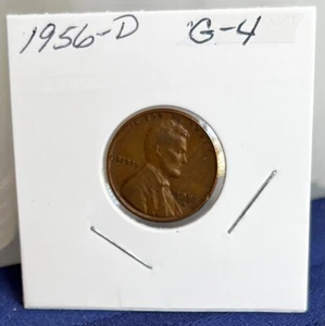1956-DLincoln Bronze Wheat Penny - Picture 1 of 2