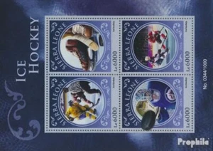 Sierra Sierra Leona Leona 6993-6996 Sheetlet nuevo 2016 hockey sobre hielo - Imagen 1 de 1