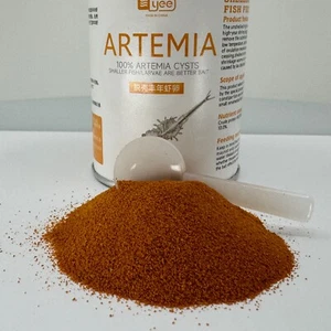 DECAPSULATED BRINE SHRIMP EGGS 2.8 oz DECAPSULATED ARTEMIA NON HATCHING 100% - Picture 1 of 9