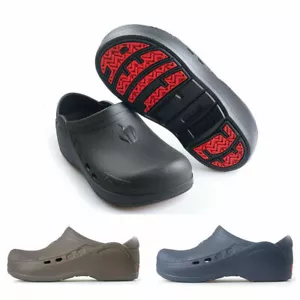 ESCOFFIER Unisex Anti-slip shoes Chef Kitchen Shoes Crog Safety Rubber PP-2020 - Foto 1 di 11