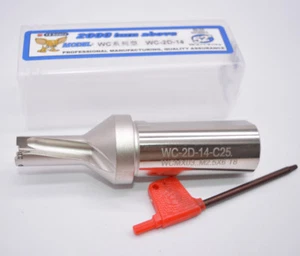 Taladro indexable WPD 140-25-2D U 14 mm C25 2D para WCMX030208 WCMX Φ14-2D - Imagen 1 de 3