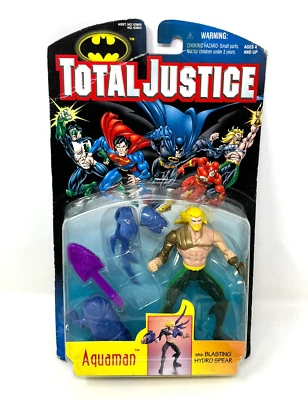 DC Comics Total Justice Aquaman 5" Action Figure Vintage 1996 New Kenner - Image 1 of 4