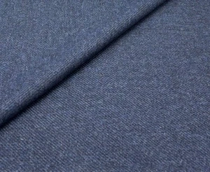 Navy Blue Twill All Wool Fabric Tweed Fabric Upholstery Cushion Curtain 400g - Picture 1 of 5