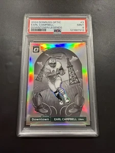 Donruss Optic Earl Campbell Downtown Legends #3 2024 PSA 9 como nuevo  - Imagen 1 de 2
