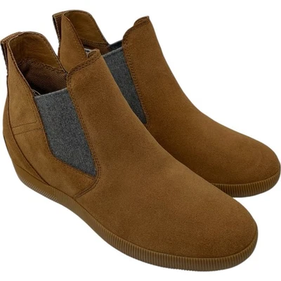 Sorel Out N About Slip-On Wedge Bootie Velvet Tan Brown Women's Size 9 - Image 1 of 4