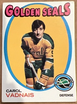 1971-72 Topps Hockey Carol Vadnais #46 Vg California Golden Seals - Image 1 of 2