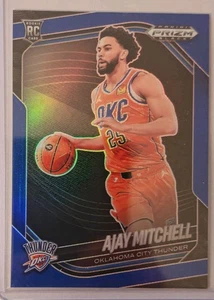 2024-25 Panini Prizm Black - Ajay Mitchell #133 Blue Prizm /199 RC Rookie - Bild 1 von 2