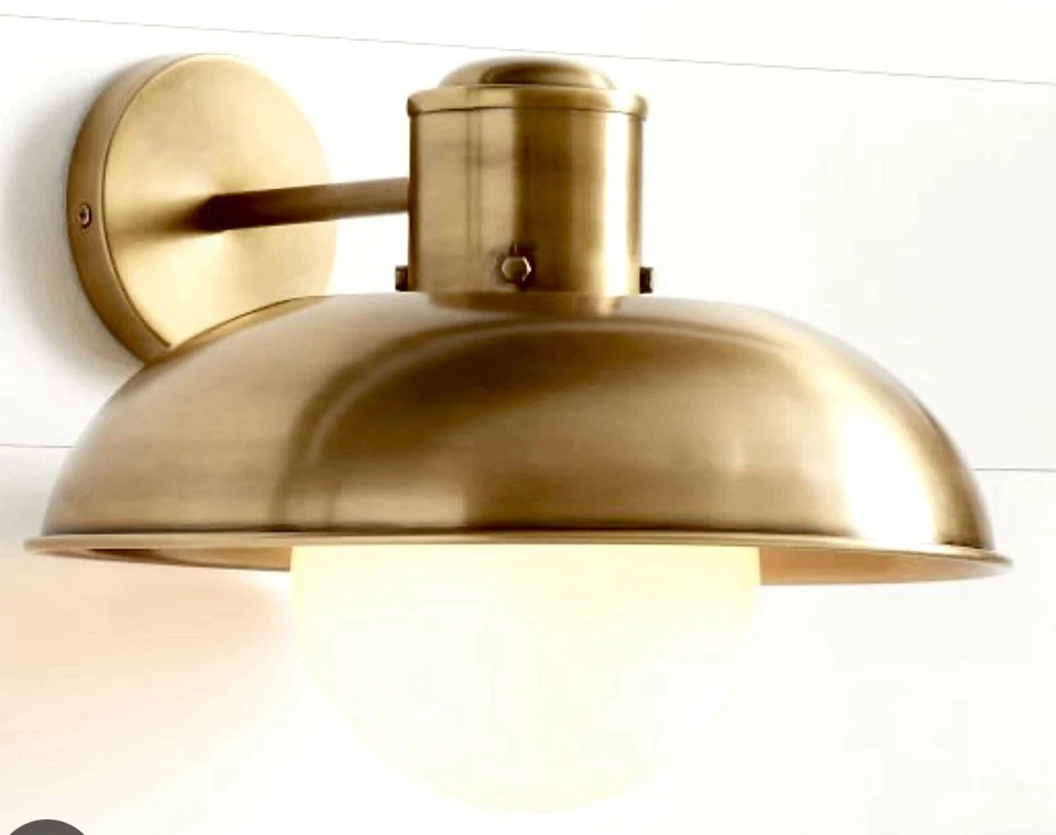Pottery Barn Cameros Brass Sconce Wall Mount New In Box Reg $249 - Image 1 of 2