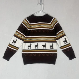 Handmade Ambato Ecuador Sweater Women's Small Llama Striped Colorblock Unbranded - Picture 1 of 9