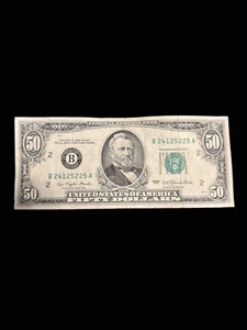 Circulated $50 Bill (Fifty Dollar Bill) - 1977 - Picture 1 of 2