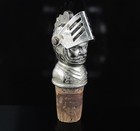 Zierkorken Korken Flaschen Verschluss Metall Ritter Kopf Flaschenkorken