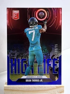 2025 Panini Donruss Elite BRIAN THOMAS JR. Blue High Life /75 Jaguars - Picture 1 of 4
