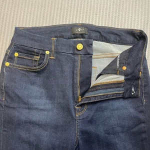7 For All Mankind Damen Dark Wash High Waist Ankle Skinny Jeans Gr. 28 - Bild 1 von 11