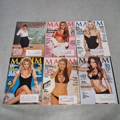 2010 Maxim Magazine 6 Issues Lot - Men's Magazine Collection - Image 1 of 4