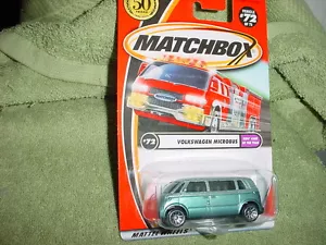 MATCHBOX VW VOLKSWAGEN MICROBUS #72/75 1/64 2001 RELEASE MINT ON CARD FREE SHIP - Picture 1 of 1