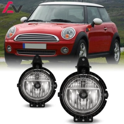 Par de luces antiniebla delanteras transparentes halógenas para Mini Cooper 2007-2015 juego de luces de conducción Foto 1 de 4