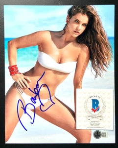 BARBARA PALVIN SIGNED 8X10 PHOTO SEXY SPORTS ILLUSTRATED SI SWIMSUIT MODEL BAS ! - Picture 1 of 2