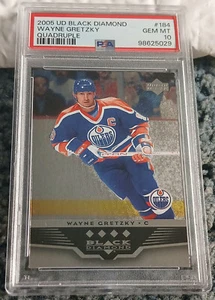 2005 UPPER DECK BLACK DIAMOND QUADRUPLE #184 WAYNE GRETZKY HOF PSA 10 GEM MINT - Picture 1 of 4