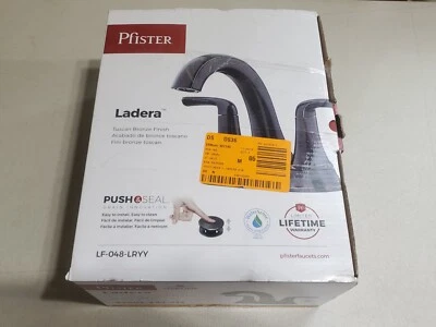 Pfister Ladera 4 in. Centerset Double Handle Bathroom Faucet in Tuscan Bronze - Image 1 of 4