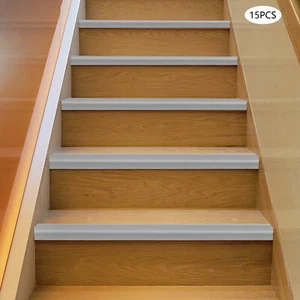 15* Protector de borde de escalera Tiras de borde de esquina de escalera Borde de escalón Recorte vida asistida - Imagen 1 de 21