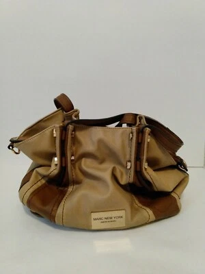 Marc Andrew Marc Women's Brown Tan Faux Leather Double Handle Shoulderbag - Image 1 of 4
