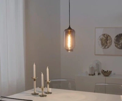 IKEA Kadmium Lot 2 Pendant Light Lamp Hand Blown Glass Industrial Handmade New - Image 1 of 4