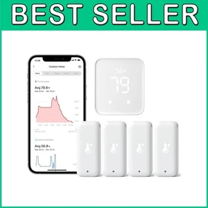 Smart 4-Pack Humidity/Temperature Sensors with Alerts & Voice Control Hub 2 - Picture 1 of 14