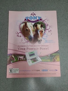 Pony Friends Video Game Nintendo Print Ad 2007 8x11 Wall Art - Picture 1 of 1