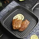 Cooking Square Non-Stick Cast Iron Grill Pan Skillet Griddle Frying Pan
