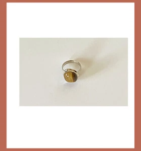 Anillo de plata esterlina natural hecho a mano hecho a mano de la India - Imagen 1 de 6