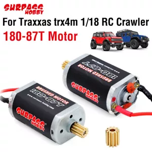 Surpss Hobby 180 Motore Spazzolato 87T per Traxxas trx4m 1/18 RC Crawler Auto Aggiornamento - Foto 1 di 15