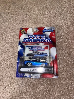 MUSCLE MACHINES 1970 AAR PLYMOUTH CUDA 1/64 70 CUDA VOTE AMERICA - Image 1 of 2