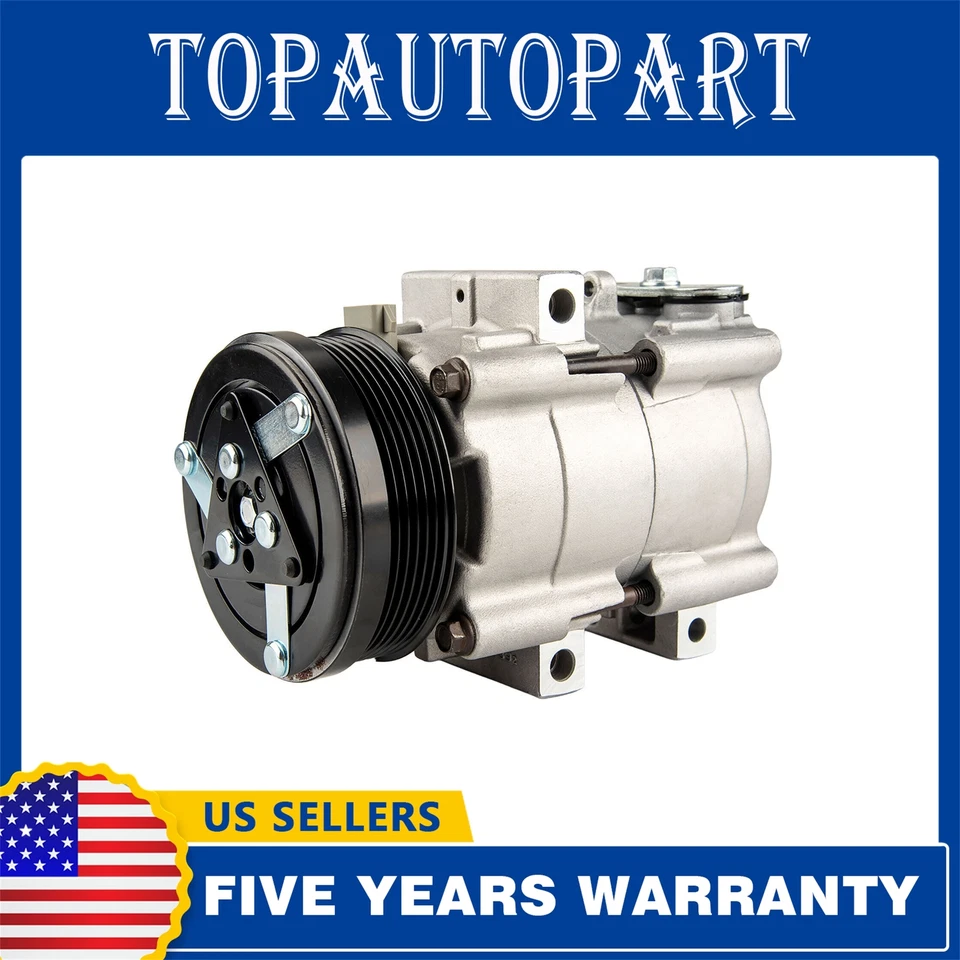 AC A/C Compressor For 96-2006 Ford Mustang 04-06 F-150 94-02 Lincoln Town Car - Image 1 of 4