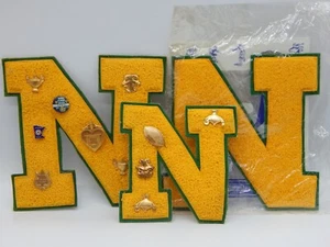 1967 Lowe & Campbell "N" Letterman Varsity Jacket Patch with Academic pins TF784 - Picture 1 of 19