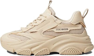 STEVE MADDEN POSSESSION Sneakers Tan New - Picture 1 of 6