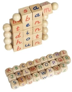 Robud Early Educational Reading Blocks 26 Letter Cubes For Kids 2-6 Years - Picture 1 of 6